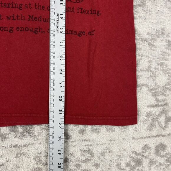 Chuck Norris T Shirt 10 Things You Need To Know Mens Red Y2K Funny Size Large - Picture 2 of 6